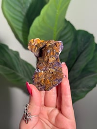 Image 1 of NATURAL RAINBOW IRIDESCENT CUBIC FLUORITE -CHINA- M