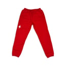 Image 5 of Worthy Script Sweatpants Red