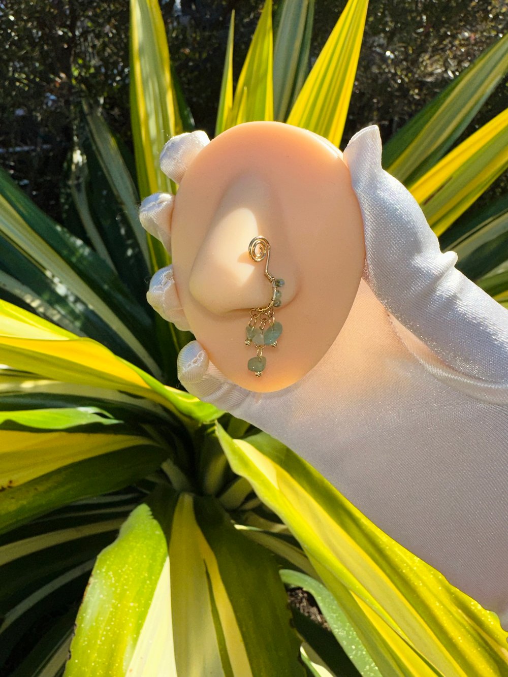 Image of Beaded Dangle Nose Cuffs