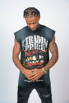 Oversized Sleeveless Tee (BLACK)