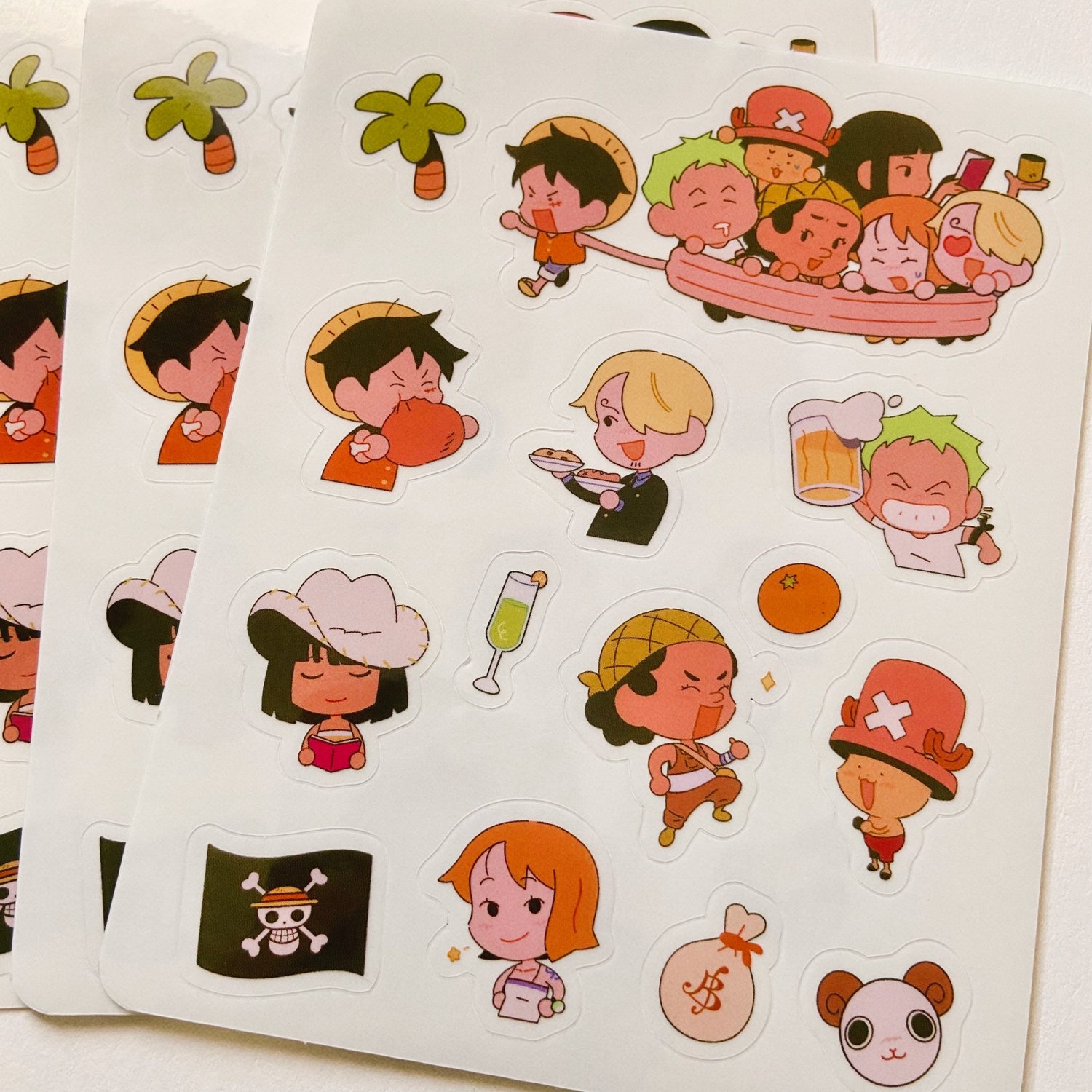 Mugiwara Pirates Sticker Sheet