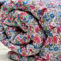 Image 2 of SOLD - Liberty Cotton Poppy Floral Mini Eiderdown 