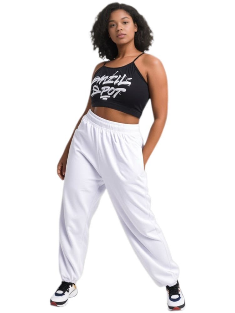 Da ILL Spot x FREE2EXPRESS Sleeveless Soft Cotton Spaghetti Strap Crop Tanks