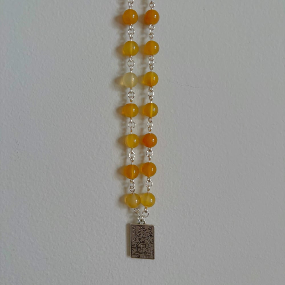 Image of tarot card necklaces
