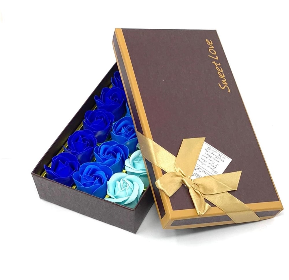 Rose " Blue" Soap ( 18 Bars )