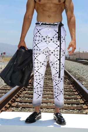 Image of The sikani tux pants- blk/wht 