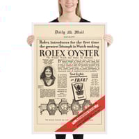 Image 3 of Rolex waterproof ad framed poster