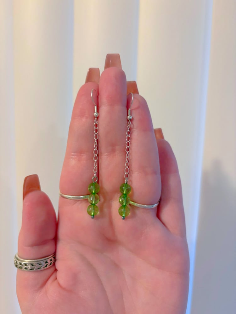 Image of dainty dangle earrings