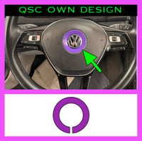 X1 Vw Golf Mk7/ Polo/ T6 / Caddy Airbag Ring Sticker 