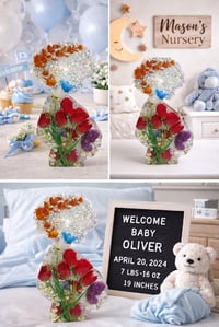 Image 3 of “Baby Shower Resin Keepsake Centerpiece  stand 