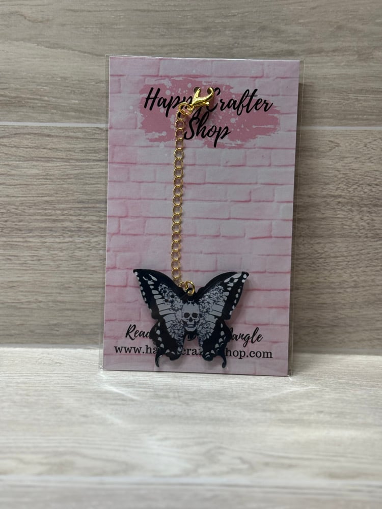 Image of Ready-To-Bead Dangle  -  Black Butterfly 2 (GOLD)