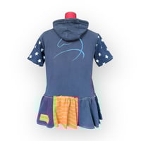 Image 3 of sport cute hoodie dress blue