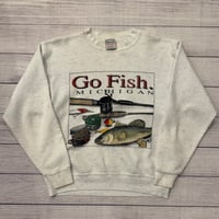 Image 1 of Vintage Go Fish Michigan Crewneck - L