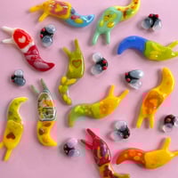 Image 3 of Fused glass slug magnets