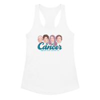 Image 1 of **F U CANCER** Women’s fitted racerback tank top