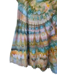 Image 4 of XL 90's Babydoll Mini Dress in Earthy Spiral Ice Dye