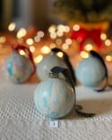 Marbled Ornaments - Sleigh Bells
