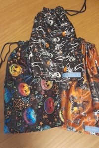 Image of Halloween Silk Drawstring Bags 