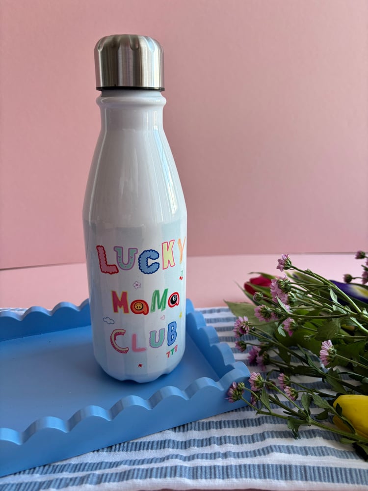 Image of the lucky club insulated water bottle