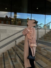 Image 1 of Nude Keffiyeh Inspired Abaya