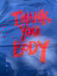 Image 2 of Light Blue Thank You Body TShirt 2XL