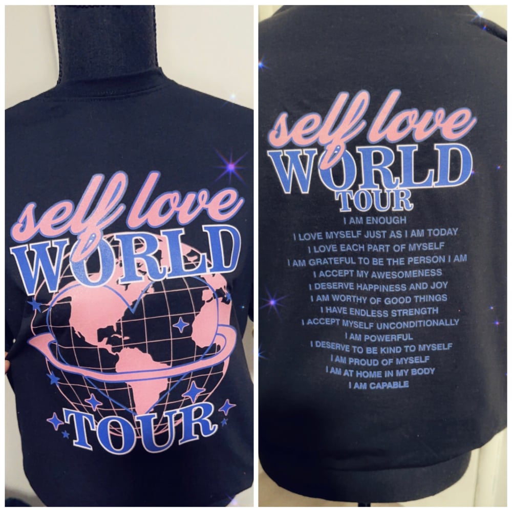 Image of Self love world tour unisex tee