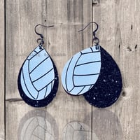 Image 2 of Volleyball Double Layer Earrings 