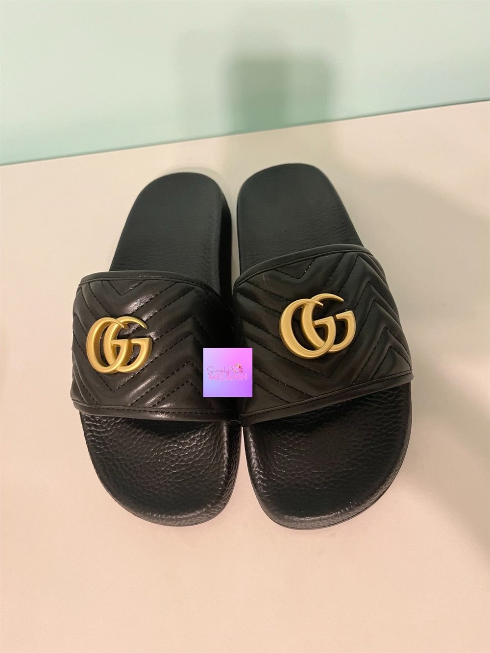 Image of double g slides 💜.