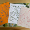 thinking about dogs print