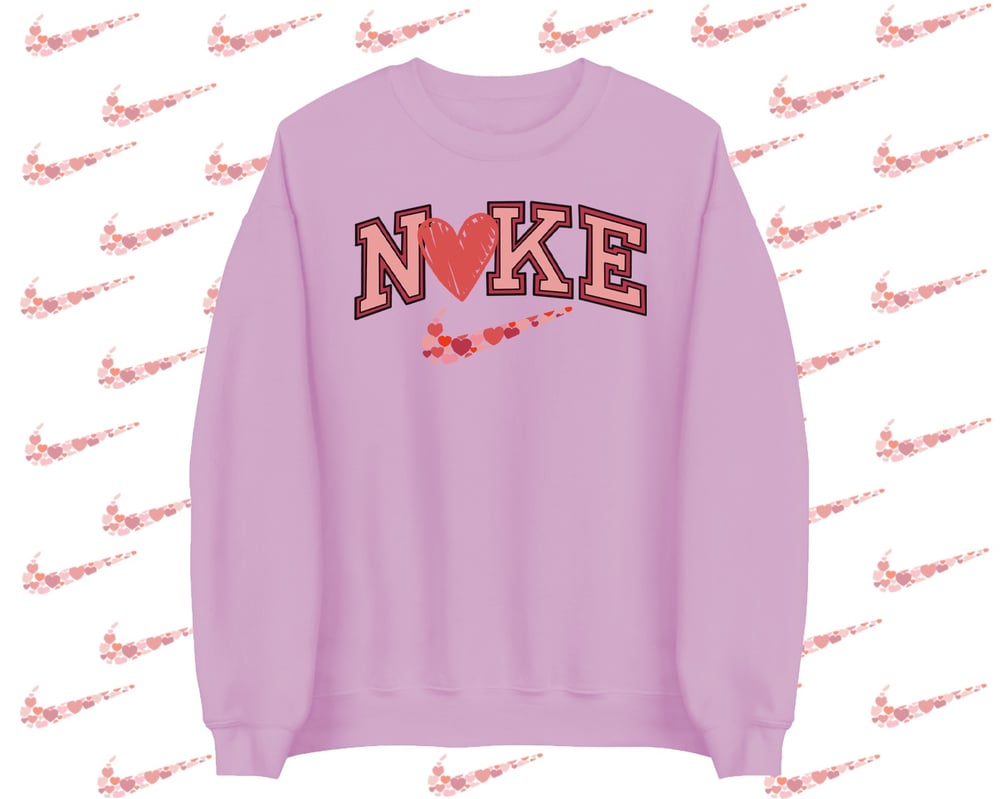 Image of Pink Valentine SW00SH Crewneck Sweater 