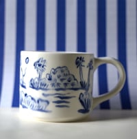 Image 3 of FLA Heron Landscape 14oz  Stoneware Mug