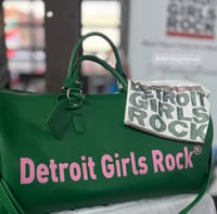 Image 2 of Detroit Girls Rock Travel Bag (Black | Green/Pink)