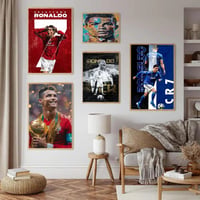 Image 2 of Portugal Super Football Star CR7 Cristiano Ronaldo Anime Posters Sticky HD Quality Poster Wall Art C