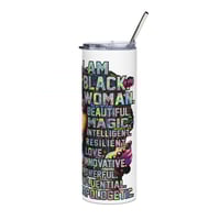 Image 3 of Unapologetically Black Stainless Steel Tumbler copy