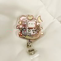 Image 2 of Floral BMO Badge Reel