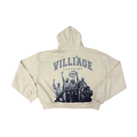 Image 4 of Villi'age "KWAME NKRUMAH" ZIP UP CROP HOODIE  