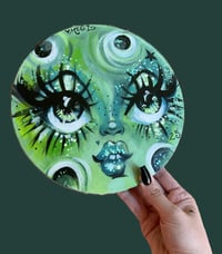 Blue glitter moon (original)