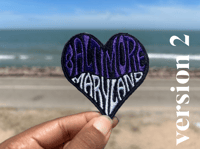Image 3 of Baltimore Maryland Heart Patch / Custom Colors