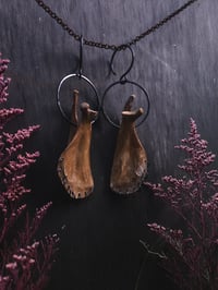 Image 1 of pierced scapula hangers (can be earrings for non-sensitive ears)