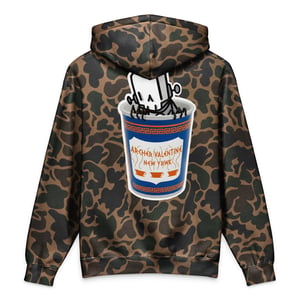 Image of Death before decaf RWK X Archer Valentine collab hoodie