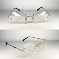 Image 1 of Clear Rimless Frames 