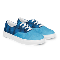 Image 1 of Men’s lace-up canvas shoes ( 2 tone blue)