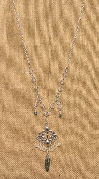 Image 3 of Exquisite Beaded Necklace with Marquis focal