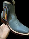 Wild West Short Ankle Boot Leather Grey