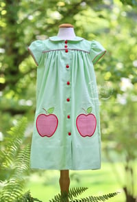 Image 1 of Size 4 Lime Green Apple Pocket Dress