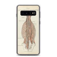 Image 1 of Antique Anatomical Drawing Spine Musculature Clear Case for Samsung®