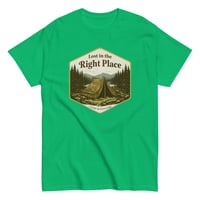 Image 12 of Unisex classic tee, Lost in the Right Place T-Shirt | Camping Explore Outdoor Graphic Tee
