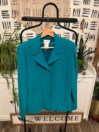 vintage Aqua green blazer 