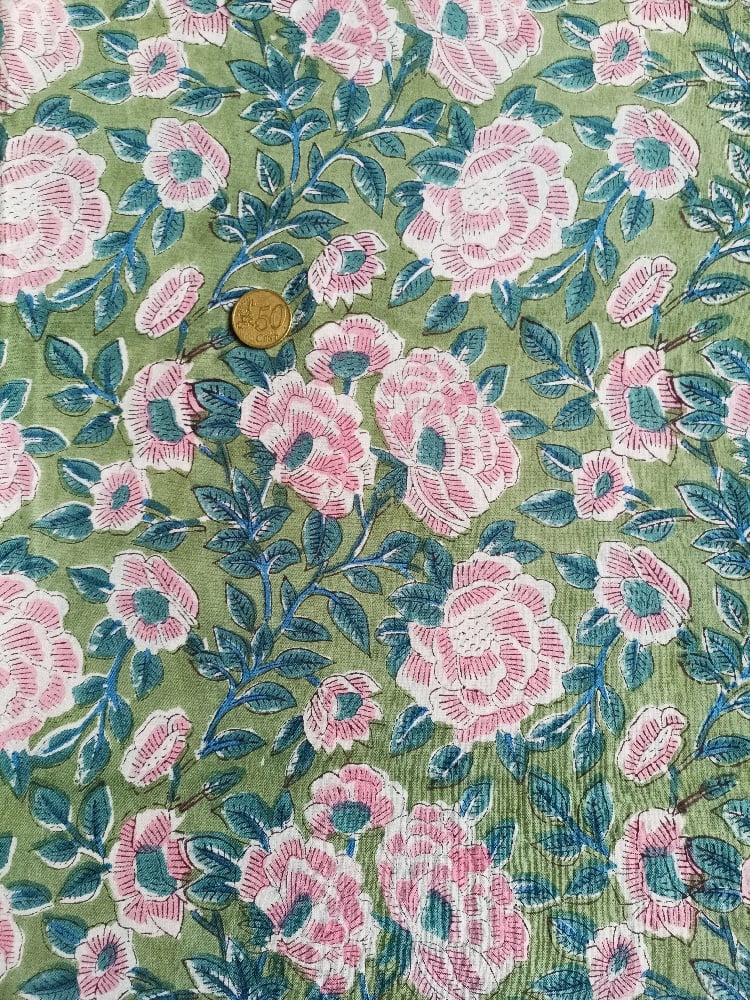 Image of Namasté fabric pivoines