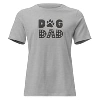 Image 6 of Women's Relaxed T-Shirt,  Dog Dad T-Shirt | Paw Print Dog Lover Graphic Tee